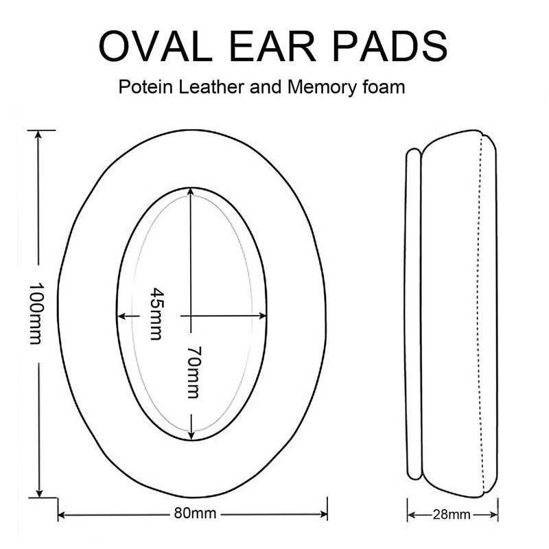 defean XB900N Ear Pads - Replacement Ear Cushion Compatible with Sony WH-XB900N WHXB900 / WH-CH710N / WH-CH700N (WHCH700N) & MDR-ZX780 (ZX780DC) / MDR-ZX770 (ZX770BN ZX770BT) / MDR-10R (10RNC 10RBT)Headphone - Image 2
